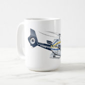 Cartoon-Hubschrauber Kaffeetasse (Vorderseite Links)