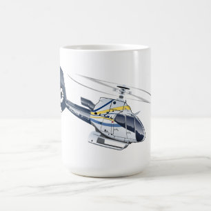 Cartoon-Hubschrauber Kaffeetasse