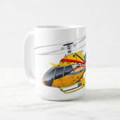 Cartoon-Hubschrauber Kaffeetasse (Vorderseite Links)