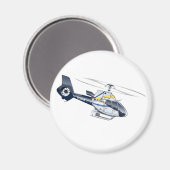 Cartoon-Hubschrauber Magnet (Vorderseite/Rückseite)
