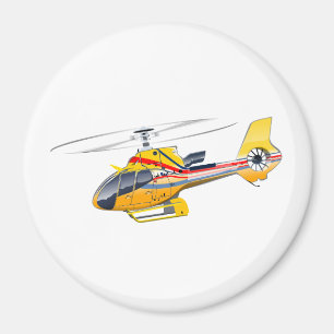 Cartoon-Hubschrauber Magnet