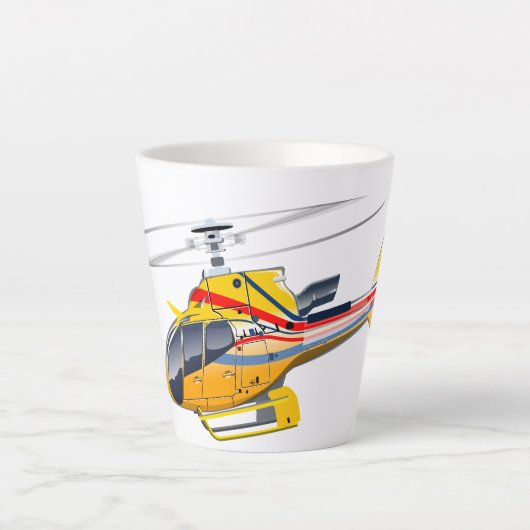Cartoon-Hubschrauber Milchtasse (Vorderseite)
