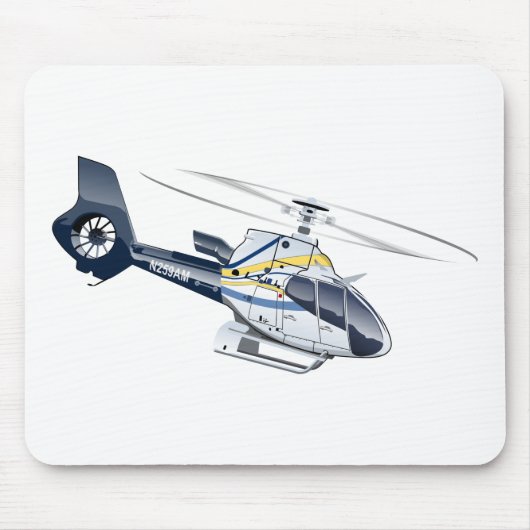 Cartoon-Hubschrauber Mousepad (Vorne)