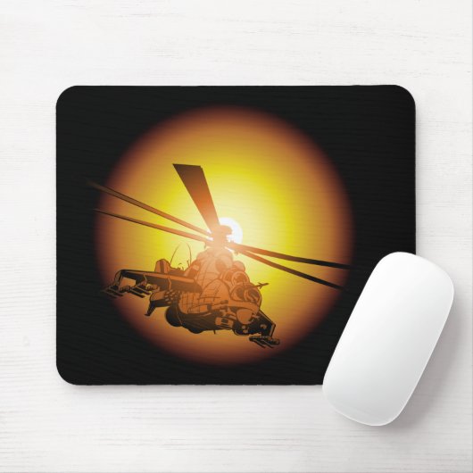 Cartoon-Hubschrauber Mousepad (Mit Mouse)