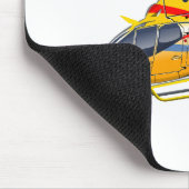 Cartoon-Hubschrauber Mousepad (Ecke)