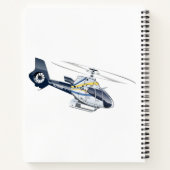 Cartoon-Hubschrauber Notizblock (Rückseite)