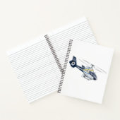 Cartoon-Hubschrauber Notizblock (Innenseite)