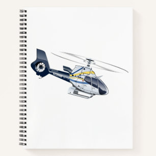 Cartoon-Hubschrauber Notizblock