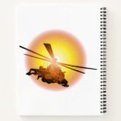 Cartoon-Hubschrauber Notizblock (Rückseite)