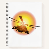 Cartoon-Hubschrauber Notizblock (Vorderseite)