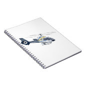 Cartoon-Hubschrauber Notizblock (Rechte Seite)