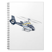 Cartoon-Hubschrauber Notizblock (Vorderseite)