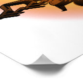 Cartoon-Hubschrauber Poster (Ecke)