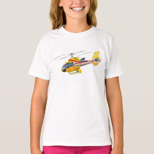 Cartoon-Hubschrauber T-Shirt