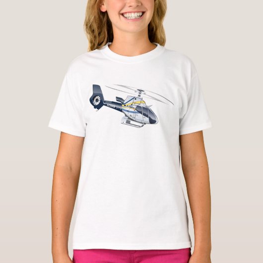 Cartoon-Hubschrauber T-Shirt (Vorderseite)