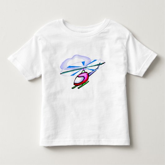 Cartoon-Hubschrauber-T-Shirt Kleinkind T-shirt (Vorderseite)