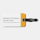 Cartoon Hufflepuff Wappen Gepäckanhänger (Rückseite horizontal)