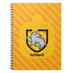 Cartoon Hufflepuff Wappen Notizblock
