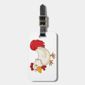 Cartoon-Huhn-Gepäck-Umbauten Gepäckanhänger (Vorderseite vertikal)