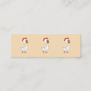 Cartoon-Huhn Mini Visitenkarte