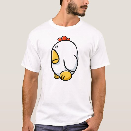 Cartoon-Huhn T-Shirt (Vorderseite)