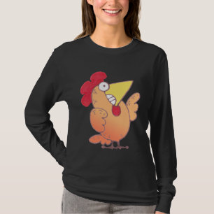 Cartoon-Huhn-T-Shirt   lustiges LOL Huhn-Shirt T-Shirt