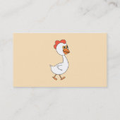 Cartoon-Huhn Visitenkarte (Rückseite)