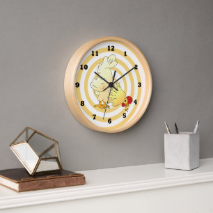 Cartoon Hühnchen Küchenmauer Uhr