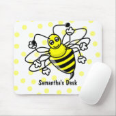 Cartoon-Hummel-Biene Mousepad (Mit Mouse)