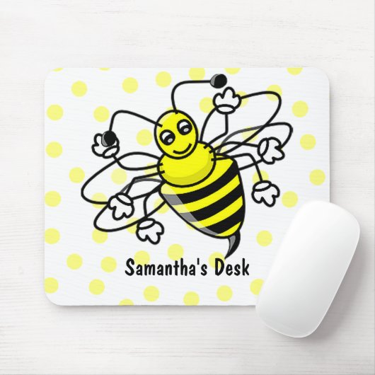 Cartoon-Hummel-Biene Mousepad (Mit Mouse)