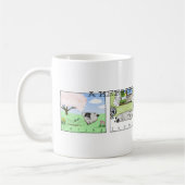 Cartoon-Hund eines Keeshonds vier der Jahreszeit-| Kaffeetasse (Links)