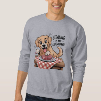 Cartoon, Hund, Golden Retriever, Diebstahl, T - Sh Sweatshirt