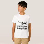 Cartoon Hund leicht von Guzheng Spielern abgelenkt T-Shirt (Vorne ganz)