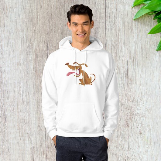 Cartoon Hund mit Big Smile und Zunge Out Hoodie