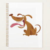 Cartoon Hund mit Big Smile und Zunge Out Planer (Vorderseite)