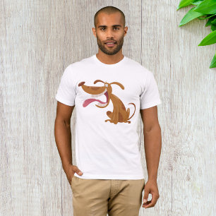 Cartoon Hund mit Big Smile und Zunge Out T-Shirt