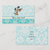 Cartoon-Hund; Niedlich Visitenkarte (Vorne/Hinten)