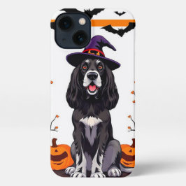 Cartoon Hund sitzt stolz iPhone 13 Hülle