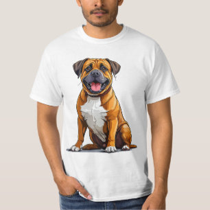 Cartoon-Hund T-Shirt
