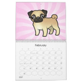 Cartoon-Hund züchtet 2011 Kalender (Feb 2027)