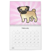 Cartoon-Hund züchtet 2011 Kalender (Feb 2026)