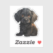 Cartoon-Hunde-Abbildung Aufkleber (Blatt)