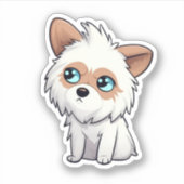 Cartoon-Hunde-Abbildung Aufkleber (Vorderseite)