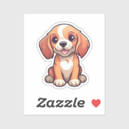 Cartoon-Hunde-Abbildung Aufkleber