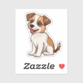 Cartoon-Hunde-Abbildung Aufkleber