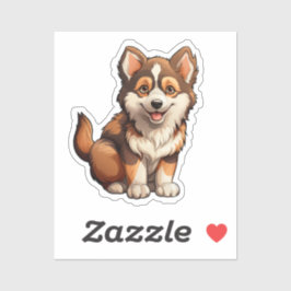 Cartoon-Hunde-Abbildung Aufkleber