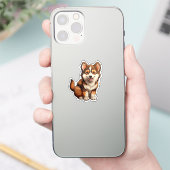 Cartoon-Hunde-Abbildung Aufkleber (Telefon)