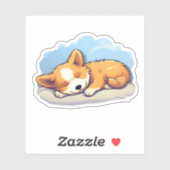 Cartoon-Hunde-Abbildung Aufkleber (Blatt)