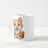 Cartoon-Hunde-Abbildung Kaffeetasse (Vorderseite Links)