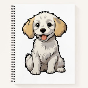 Cartoon-Hunde-Abbildung Notizblock